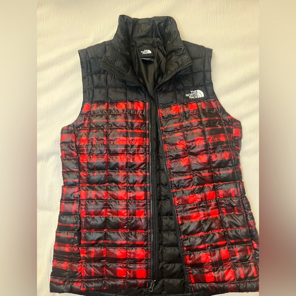 Noth Face Vest Red